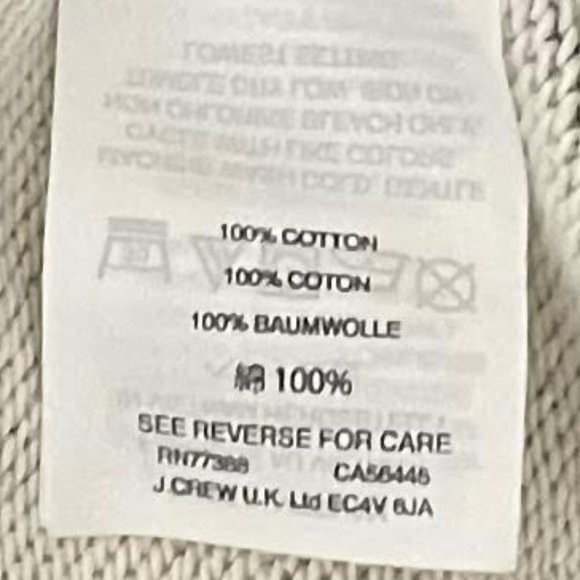 J. Crew Small Grey Crewneck Black Ruffle Sweatshirt NEW WITH TAGS - Picture 6 of 7